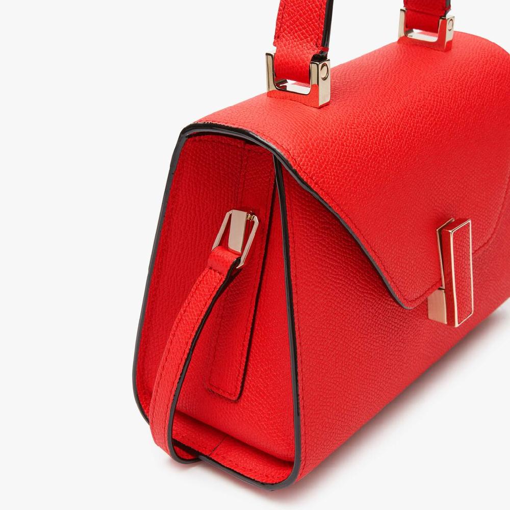 Valextra Borsa a tracolla Donna in Pelle Rossa cremisi | Valextra Iside Latest stili
