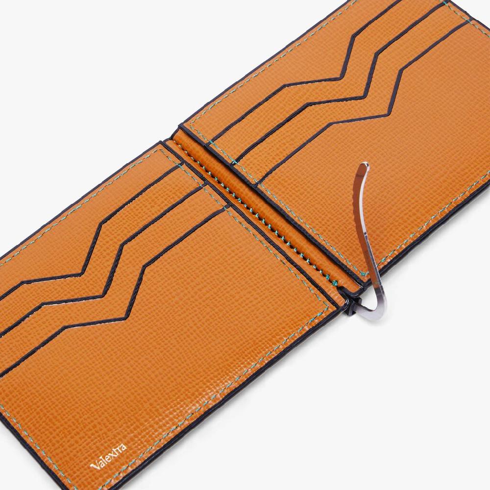 Valextra Portafoglio con fermasoldi e portacarte in Pelle Marrone | Valextra Discount Store per i nuovi prodotti