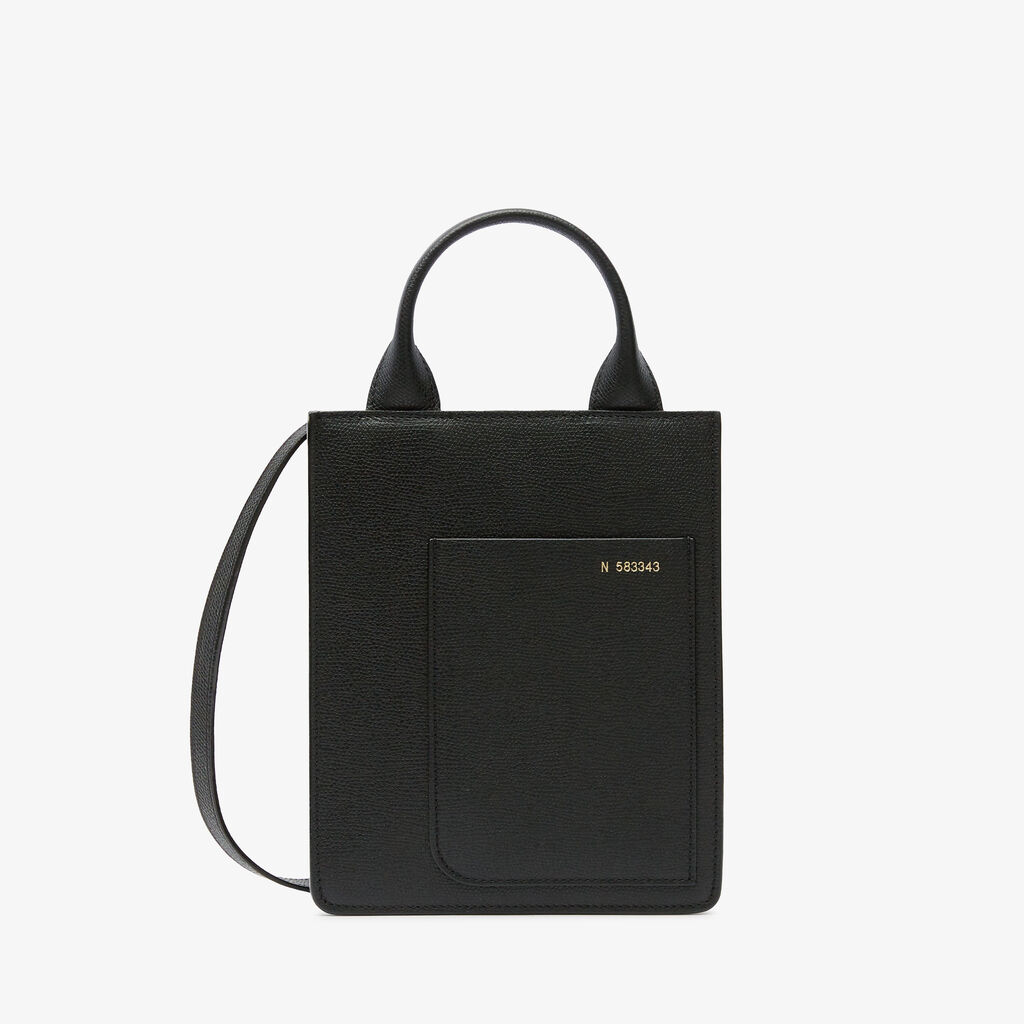 Valextra Borsa a tracolla Donna di Lusso in Pelle Nera | Valextra Boxy Super sconto