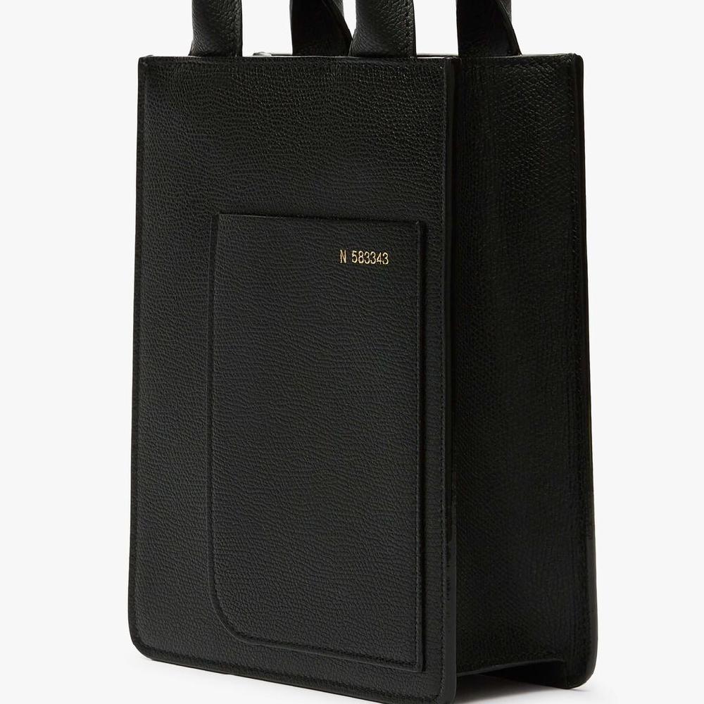 Valextra Borsa a tracolla Donna di Lusso in Pelle Nera | Valextra Boxy Super sconto