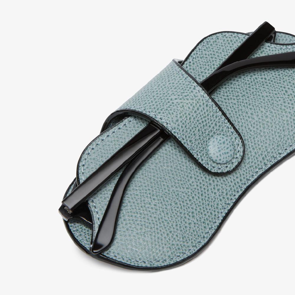 Valextra Custodia occhiali in Pelle Azzurra cerulea | Valextra 50% di sconto per tempo limitato