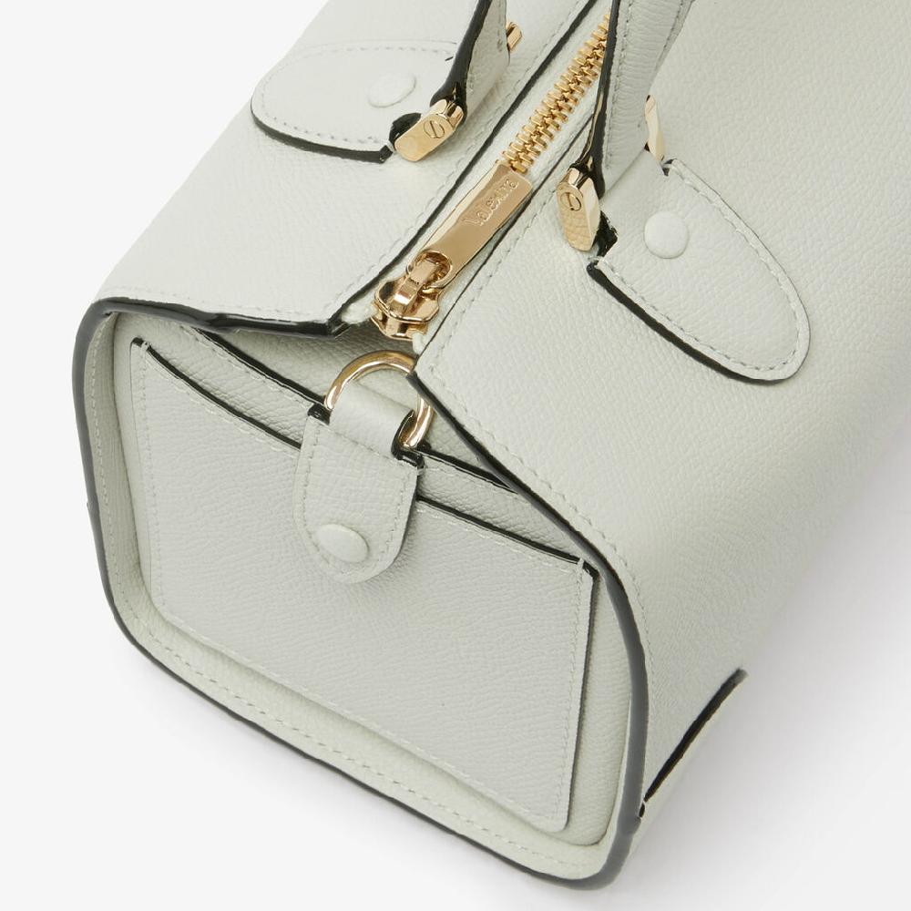 Valextra Borsa bauletto da Donna di Lusso in Pelle Bianca | Valextra Babila Nuovo