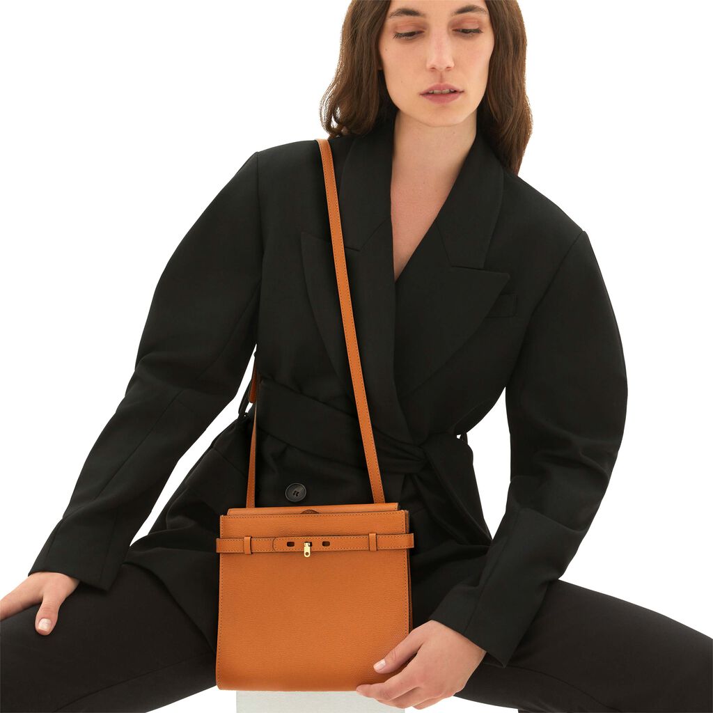 Valextra Borsa a tracolla da Donna in Pelle Marrone | Valextra Brera Negozi Online