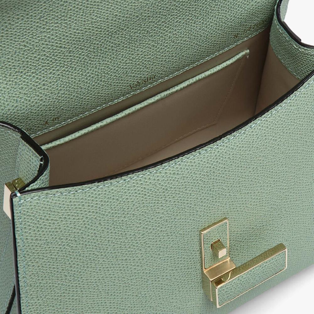 Valextra Borsa a mano da Donna in Pelle Verde Acqua | Valextra Iside Acquista Ora