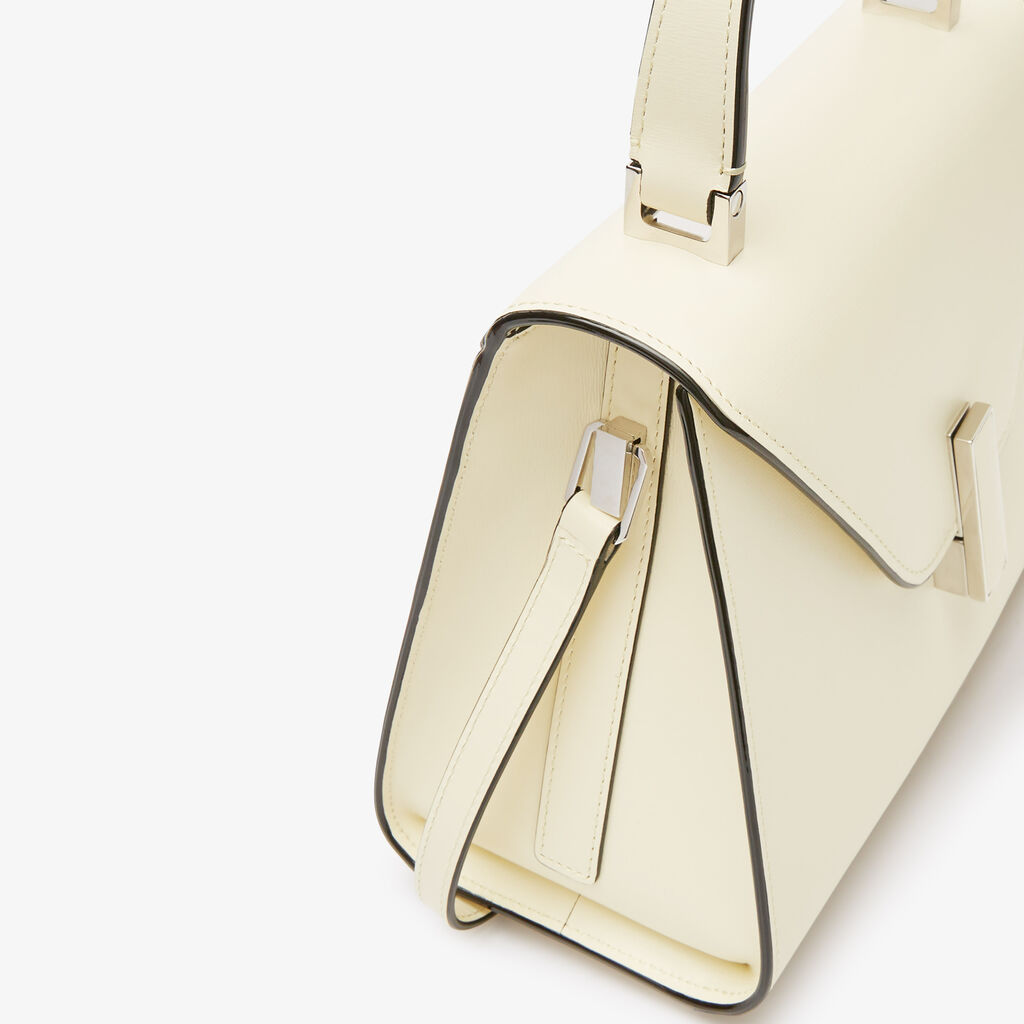 Valextra Borsa a mano Donna in Pelle palmellata Bianca | Valextra Iside Shopping Online