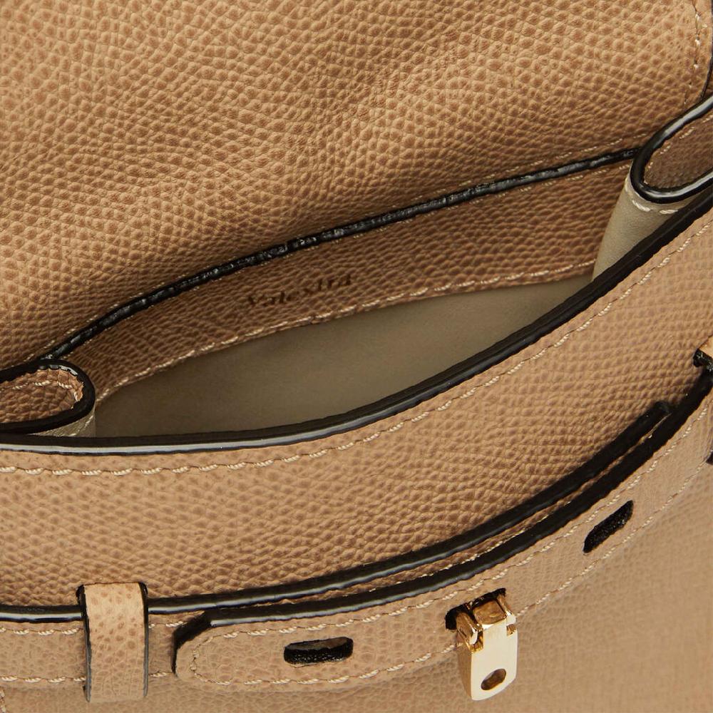 Valextra Borsa a tracolla da Donna in Pelle rigida Beige | Valextra Brera Sottocosto