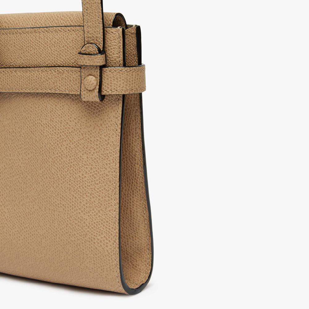 Valextra Borsa a tracolla da Donna in Pelle rigida Beige | Valextra Brera Sottocosto