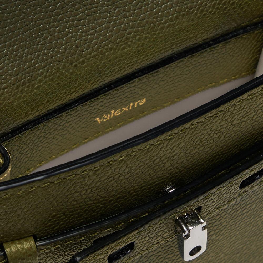 Valextra Borsa piccola da Donna in Pelle Verde Militare | Valextra Brera Convenienza