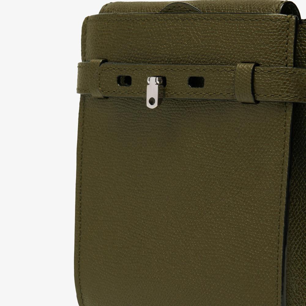 Valextra Borsa piccola da Donna in Pelle Verde Militare | Valextra Brera Convenienza
