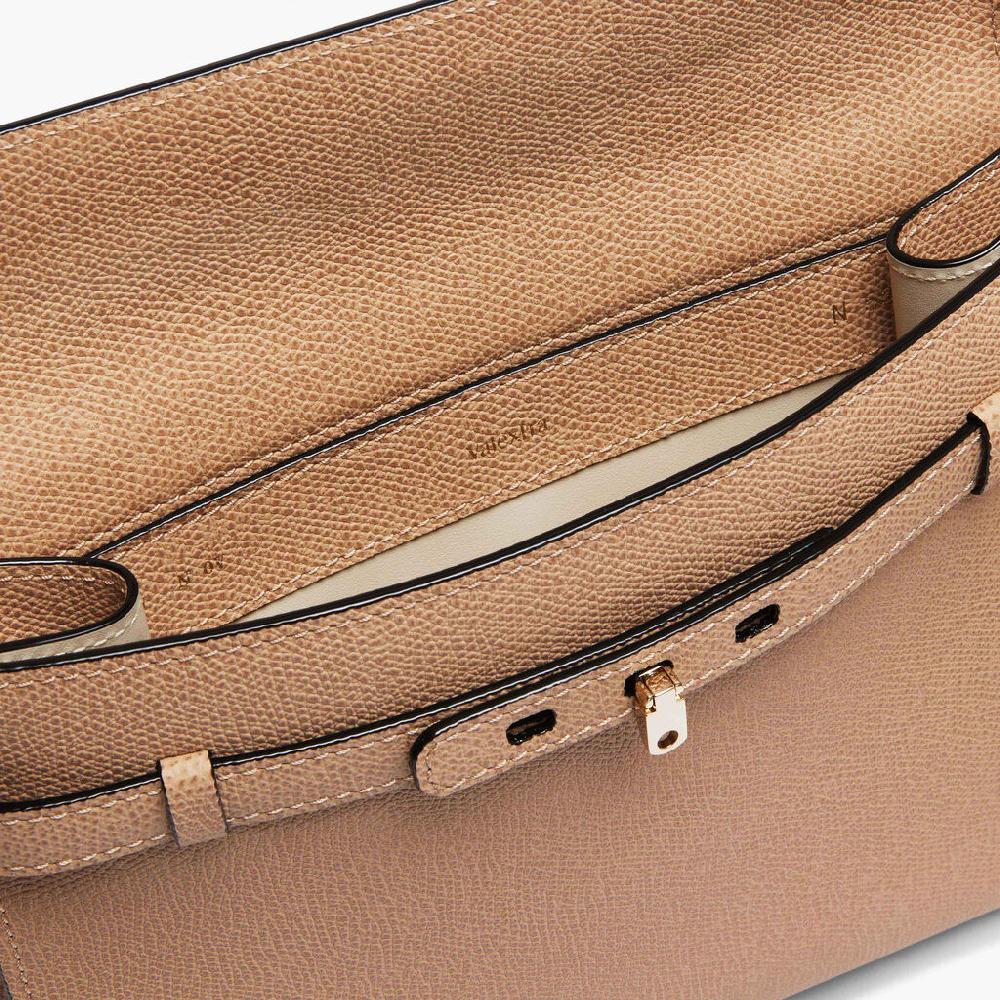 Valextra Borsa a tracolla in Pelle Beige con tasche | Valextra Brera Novità