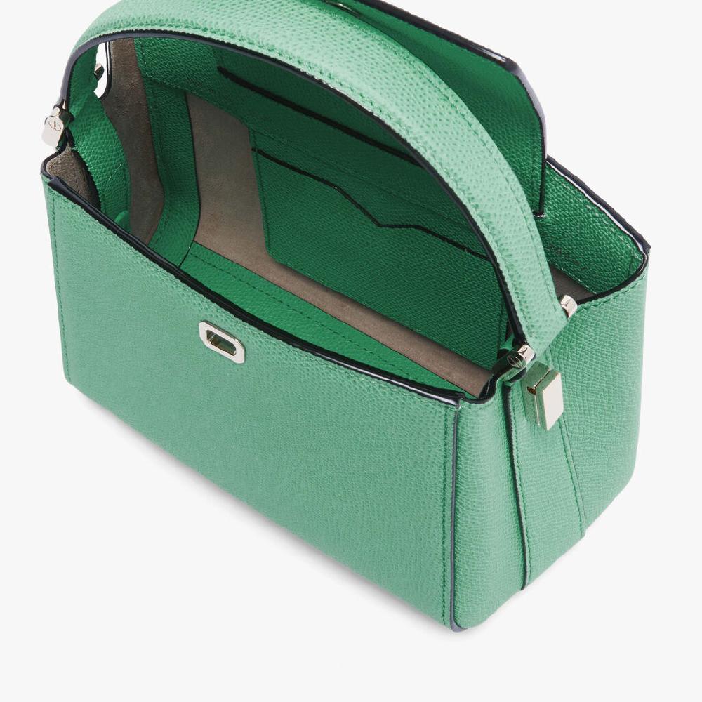 Valextra Borsetta piccola in Pelle Verde acqua | Valextra Brera Sconto