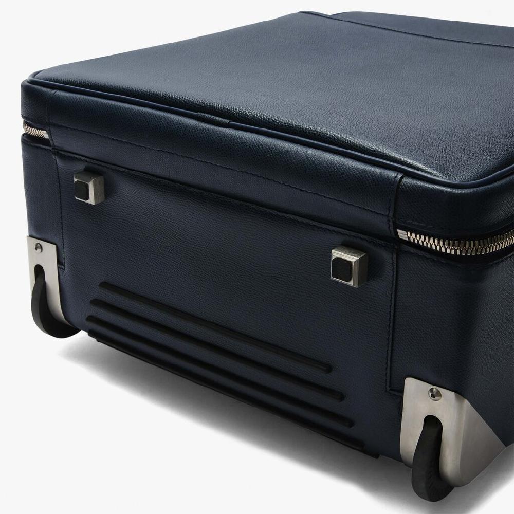 Valextra Valextra V-Line: Valigia trolley in Pelle Blu Offerte
