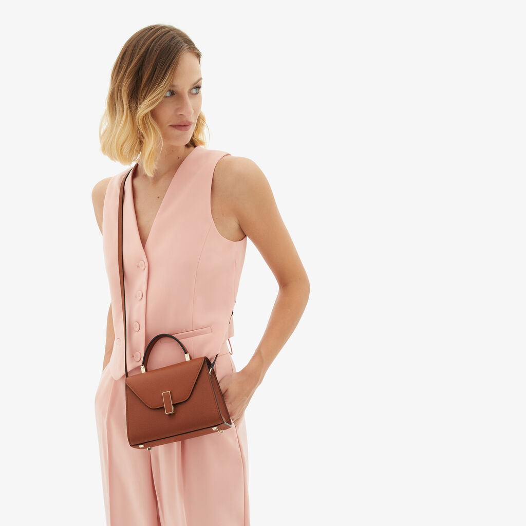 Valextra Borsa a tracolla da Donna in Pelle Marrone | Valextra Iside Vendite Flash