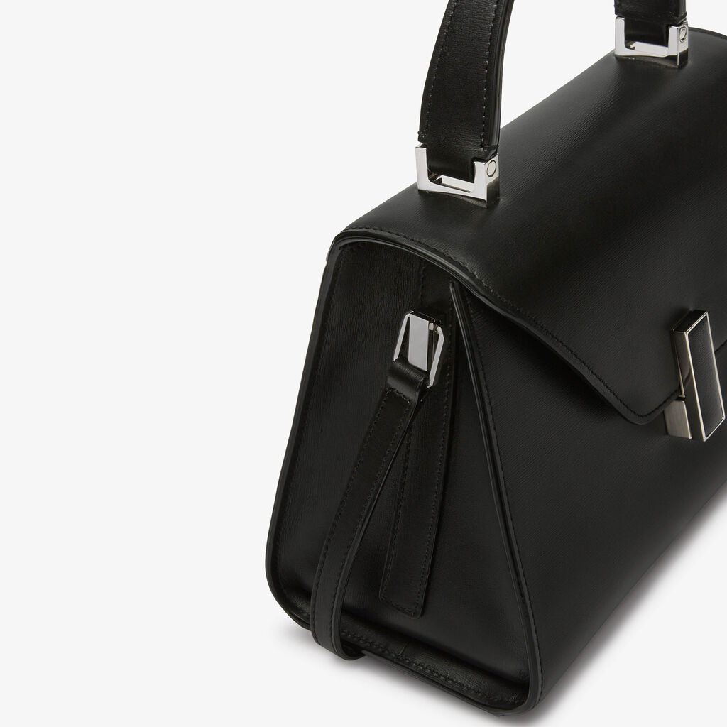 Valextra Borsa a mano da Donna in Pelle palmellata Nera | Valextra Iside Smaltimento dello stoccaggio