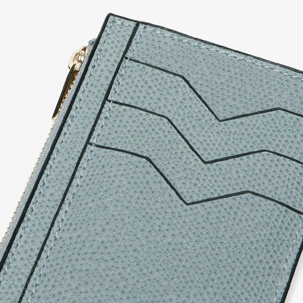 Valextra Portafoglio portamonete in Pelle Azzurra cerulea | Valextra Offerta temporanea