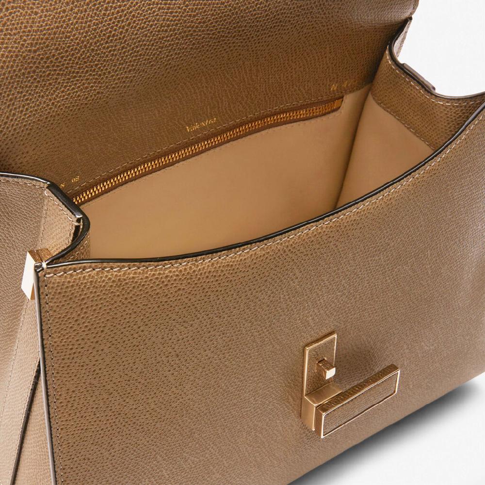 Valextra Borsa a mano in Pelle Beige con tracolla | Valextra Iside Offerte esclusive