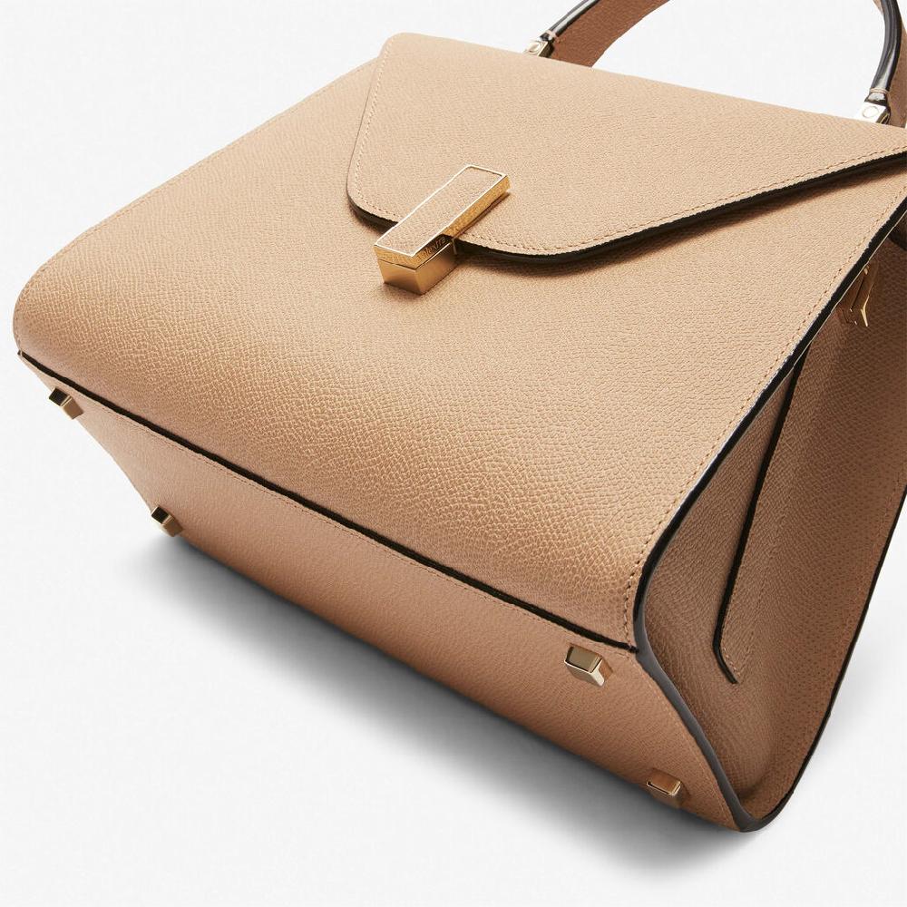 Valextra Borsa a mano in Pelle Beige con tracolla | Valextra Iside Offerte esclusive