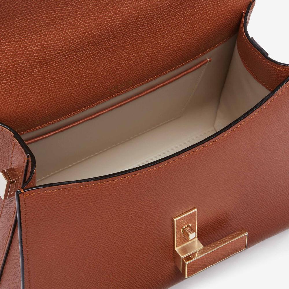 Valextra Borsa a mano da Donna Mini in Pelle Marrone | Valextra Iside Sconti VIP