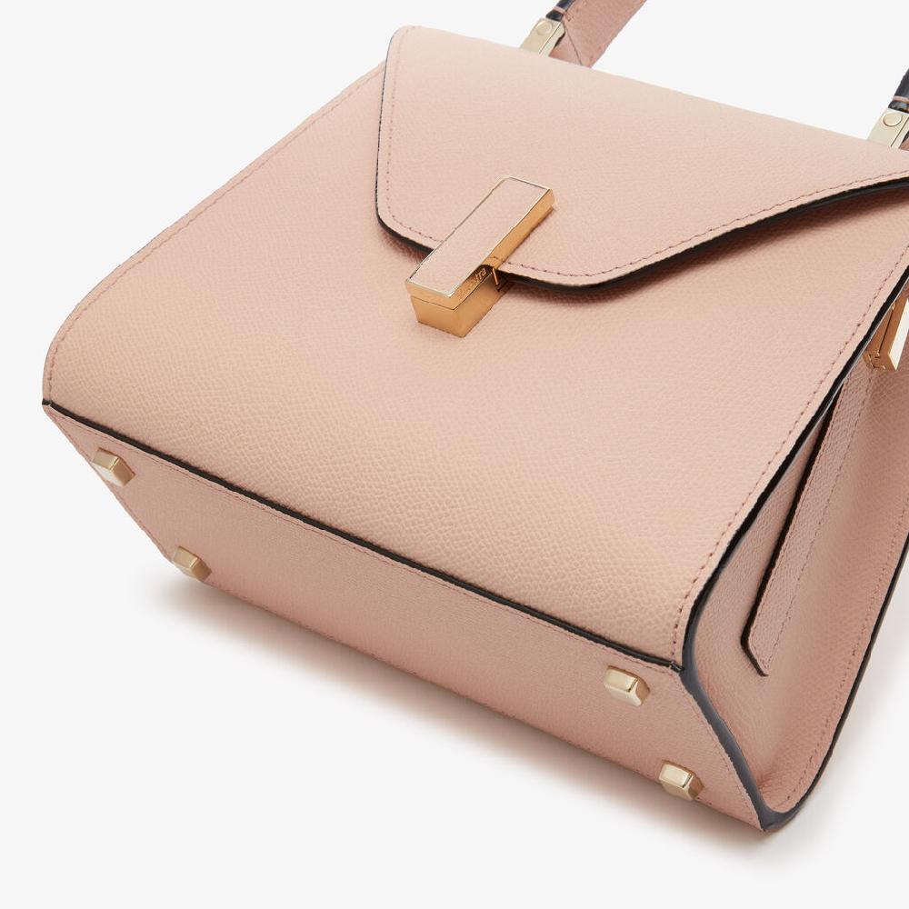 Valextra Borsa a Mano Iside Mini | Pelle di vitello Millepunte | Rosa Bonne Mine | Valextra Prezzo basso