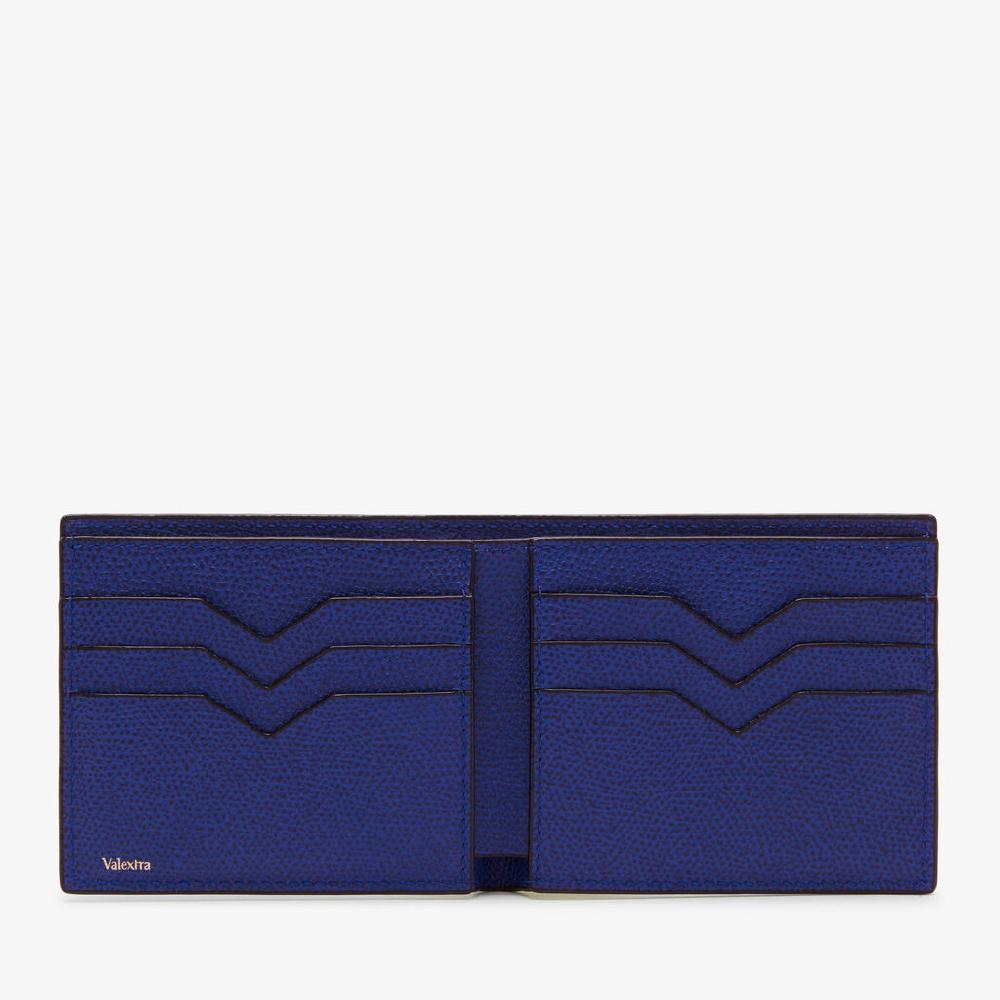 Valextra Portafoglio piccolo con portacarte in Pelle Blu | Valextra Ultimo giorno