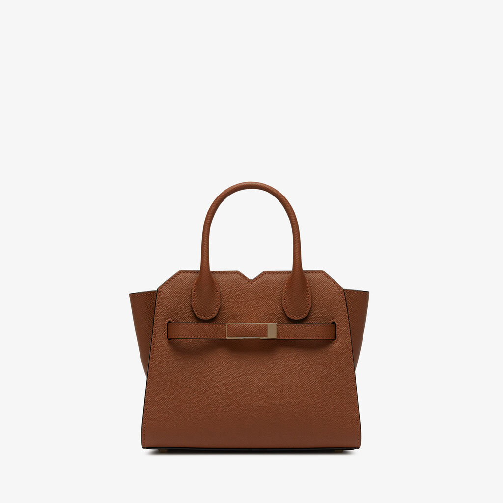 Valextra Borsa a Tracolla Milano Micro | Pelle di vitello Millepunte Soft | Marrone Cioccolato | Valextra Fino al 50% di sconto