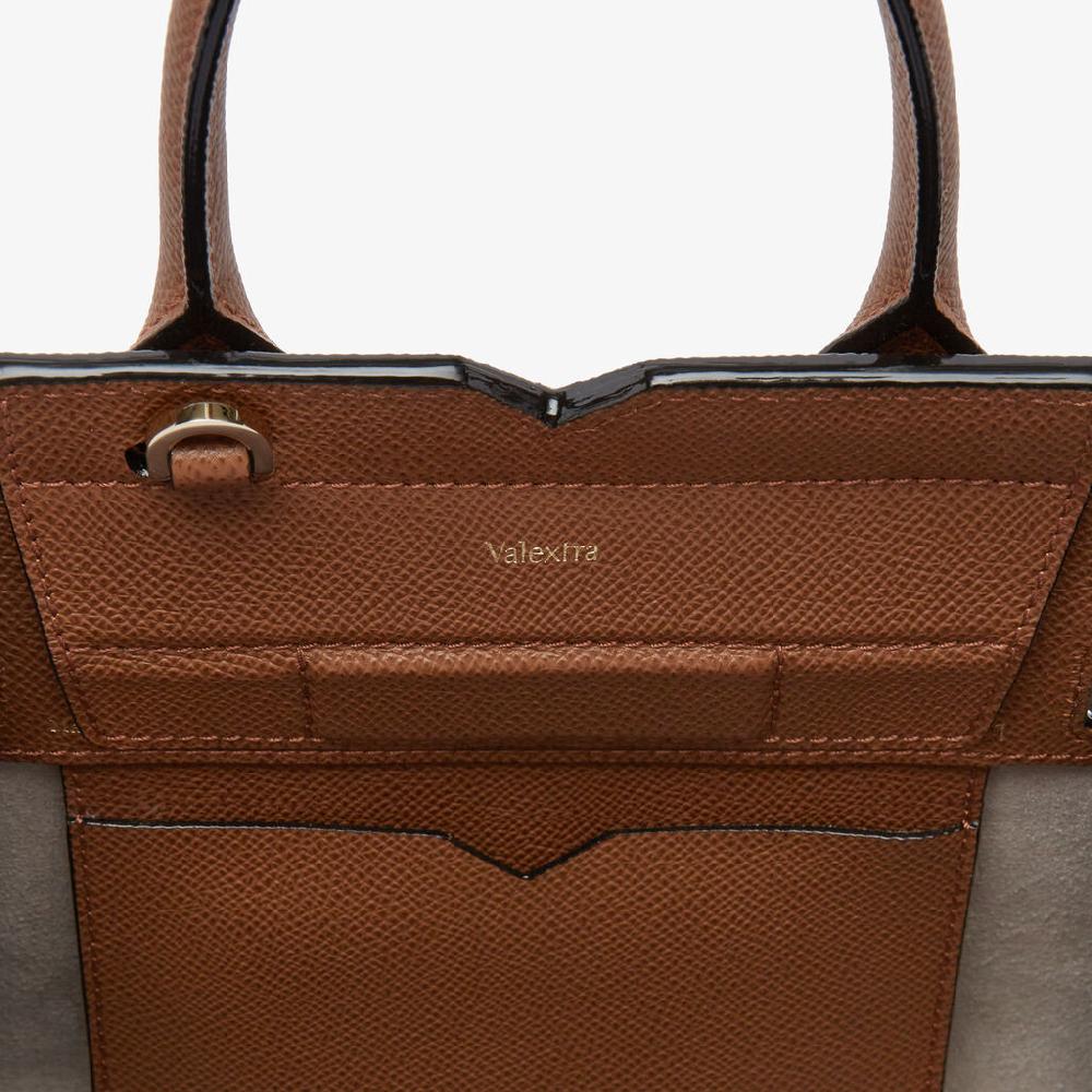 Valextra Borsa a Tracolla Milano Micro | Pelle di vitello Millepunte Soft | Marrone Cioccolato | Valextra Fino al 50% di sconto