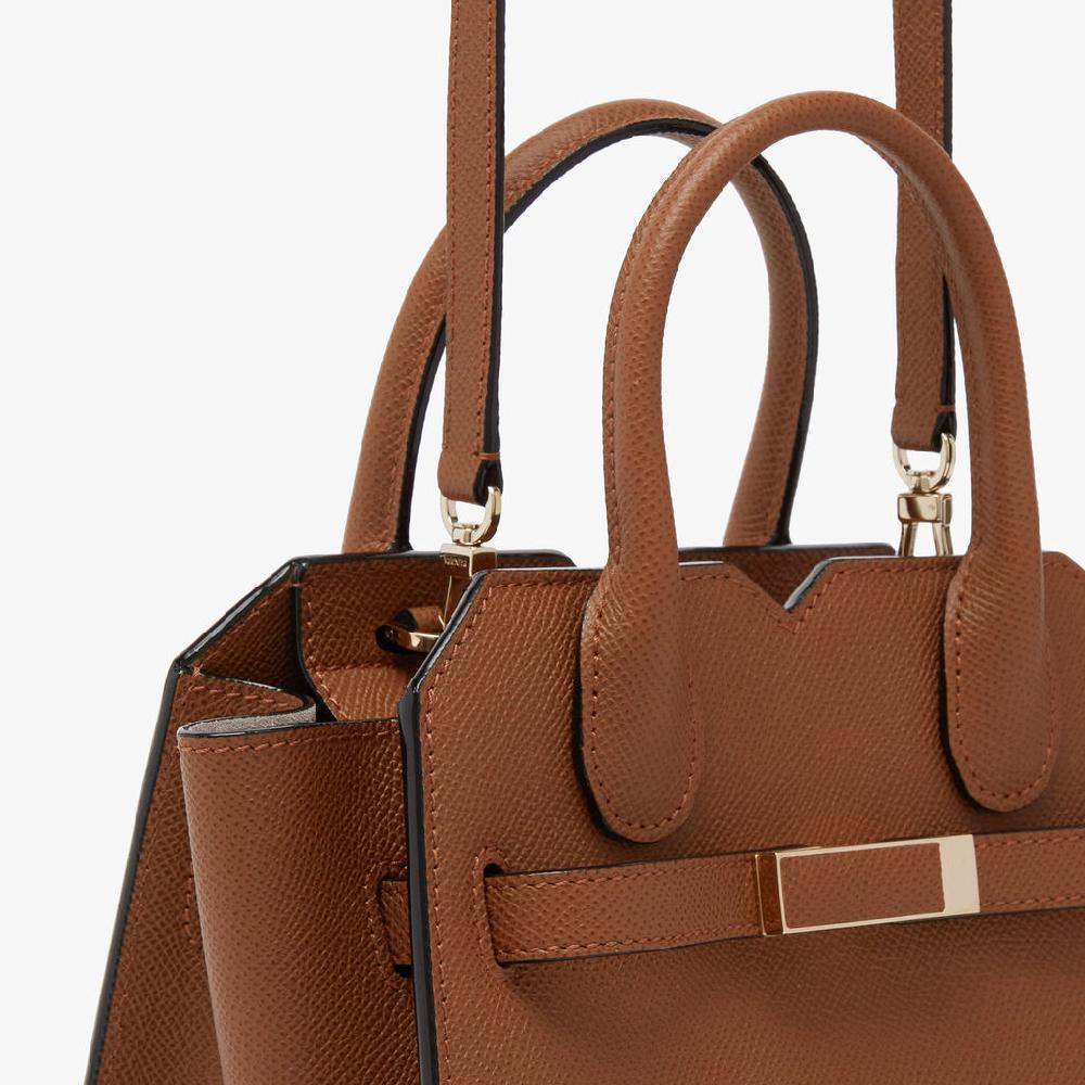 Valextra Borsa a Tracolla Milano Micro | Pelle di vitello Millepunte Soft | Marrone Cioccolato | Valextra Fino al 50% di sconto