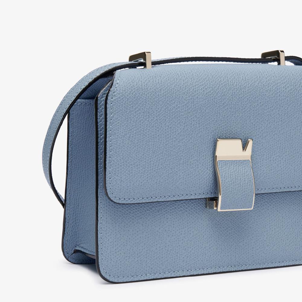 Valextra Borsa a tracolla da Donna in Pelle Azzurra | Valextra Fino al 60% di sconto