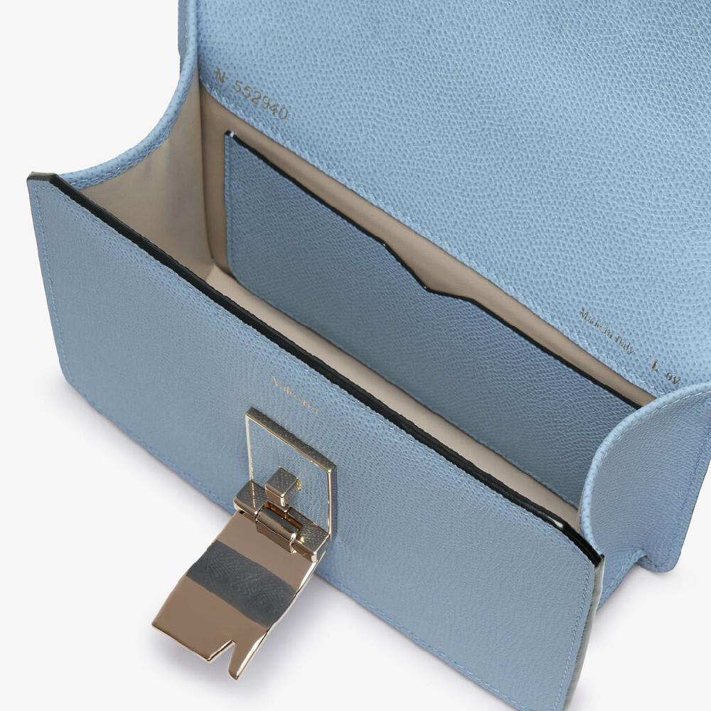 Valextra Borsa a tracolla da Donna in Pelle Azzurra | Valextra Fino al 60% di sconto