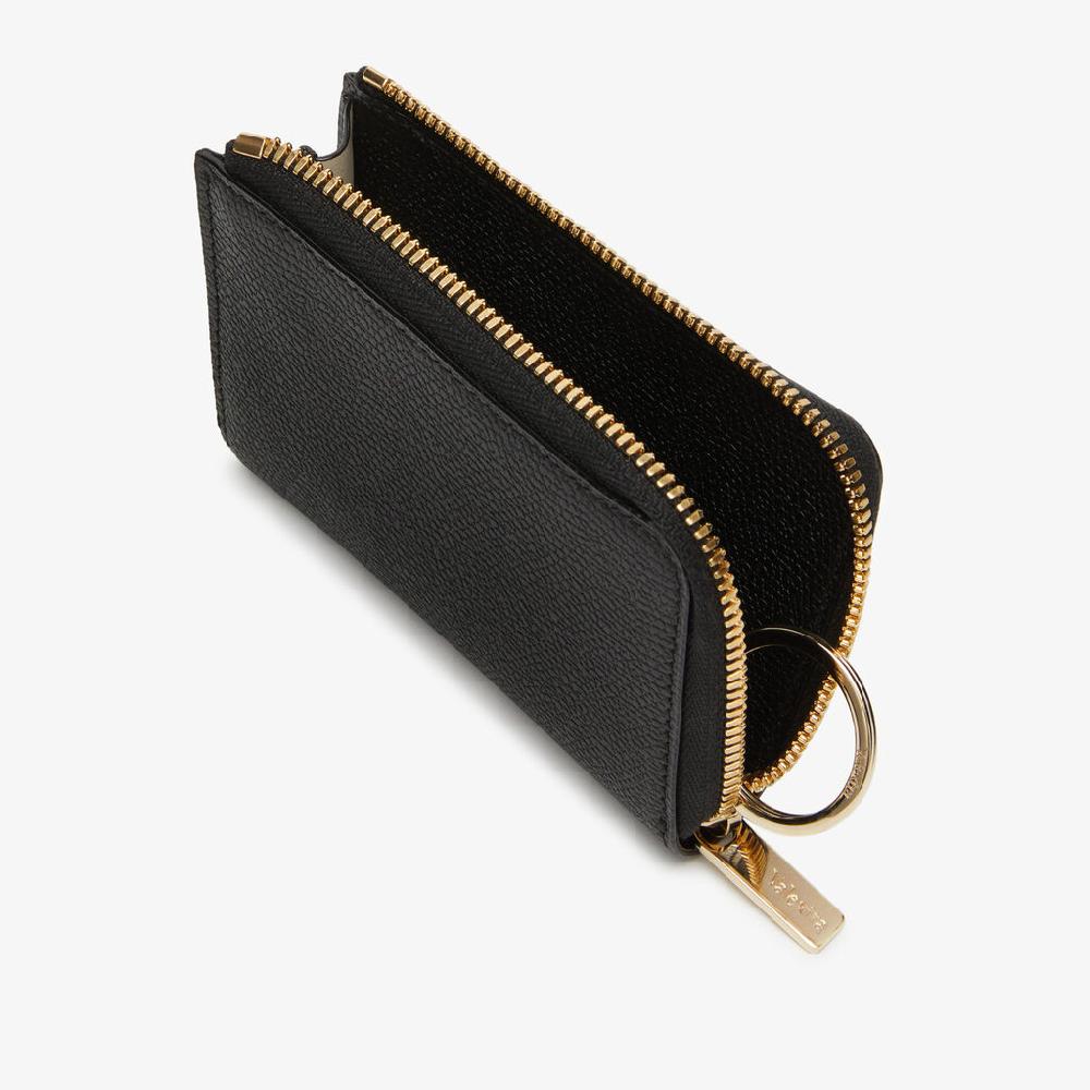 Valextra Portachiavi in Pelle Nera | Valextra Zip Around Only for today