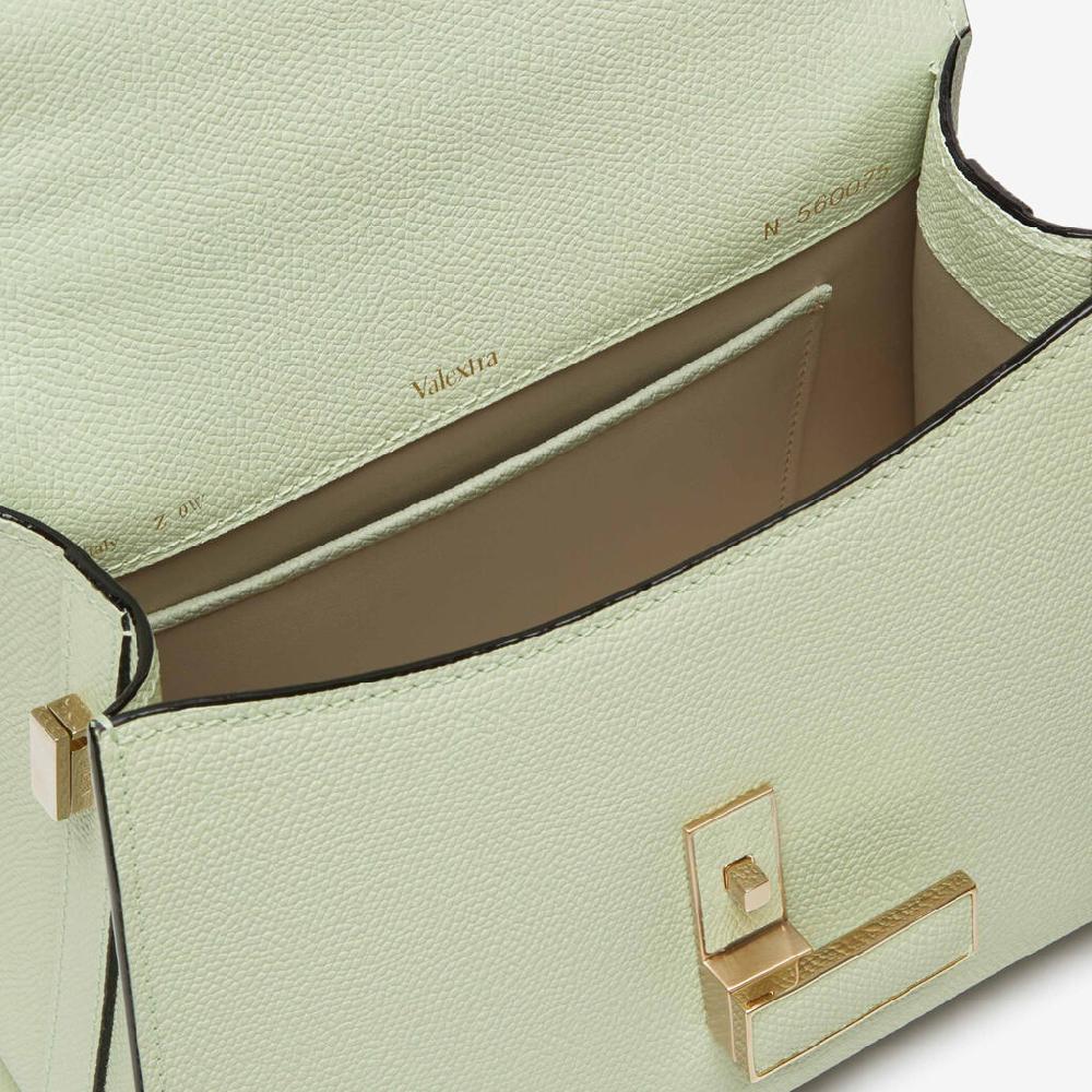 Valextra Borsa a mano da Donna Mini in Pelle Verde | Valextra Iside Solo un giorno rimasto
