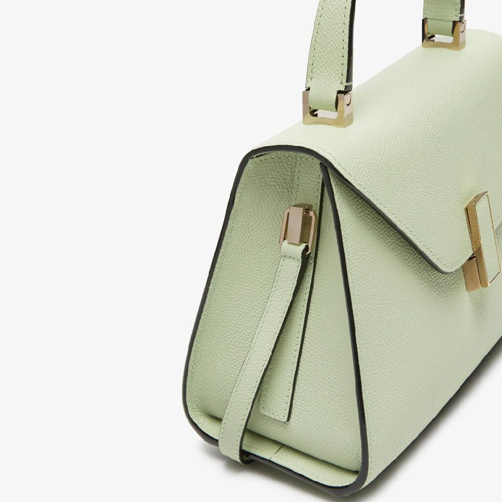 Valextra Borsa a mano da Donna Mini in Pelle Verde | Valextra Iside Solo un giorno rimasto