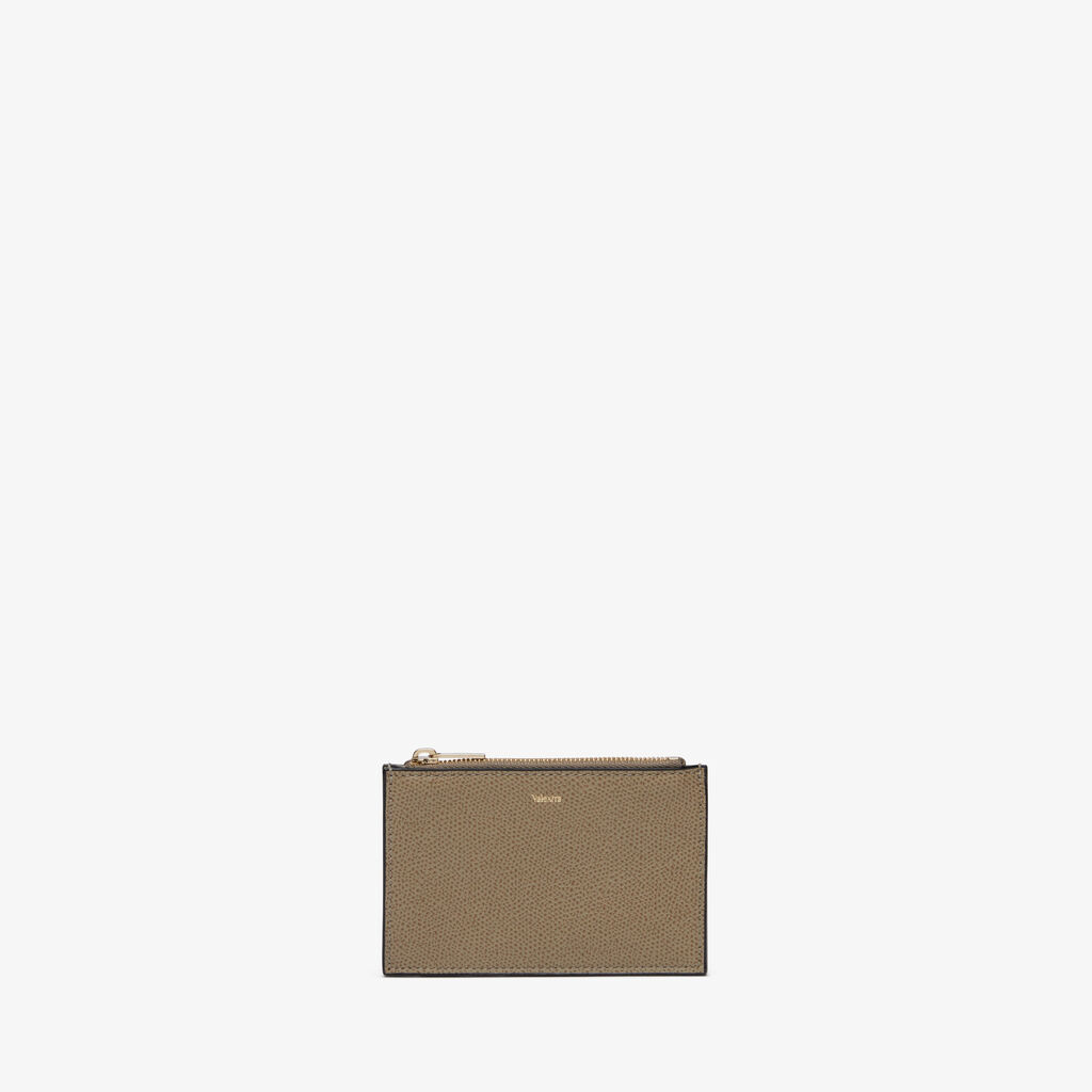 Valextra Portamonete e porta carte in Pelle Marrone Tortora | Valextra Officina