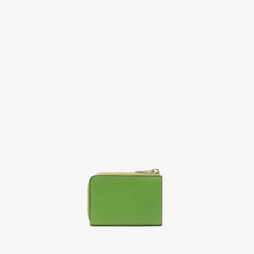 Valextra Portachiavi da Donna in Pelle Verde | Valextra Zip Around In vendita
