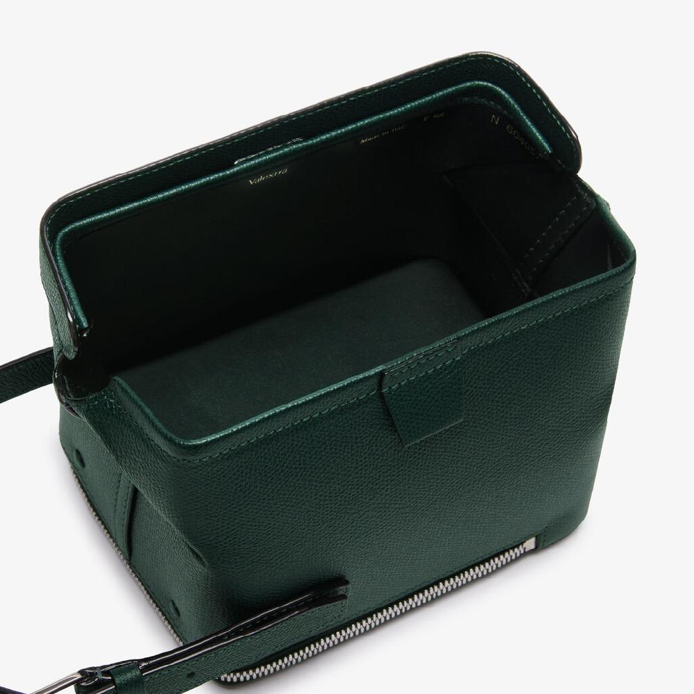 Valextra Borsa a tracolla da Donna in Pelle Verde | Valextra Tric Trac Sconti questo mese