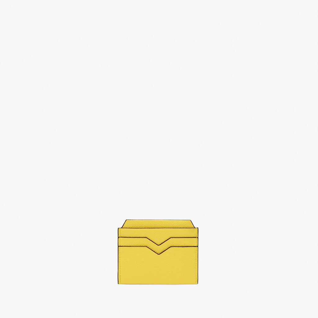 Valextra Portatessere e carte di credito in Pelle Gialla | Valextra Promozione