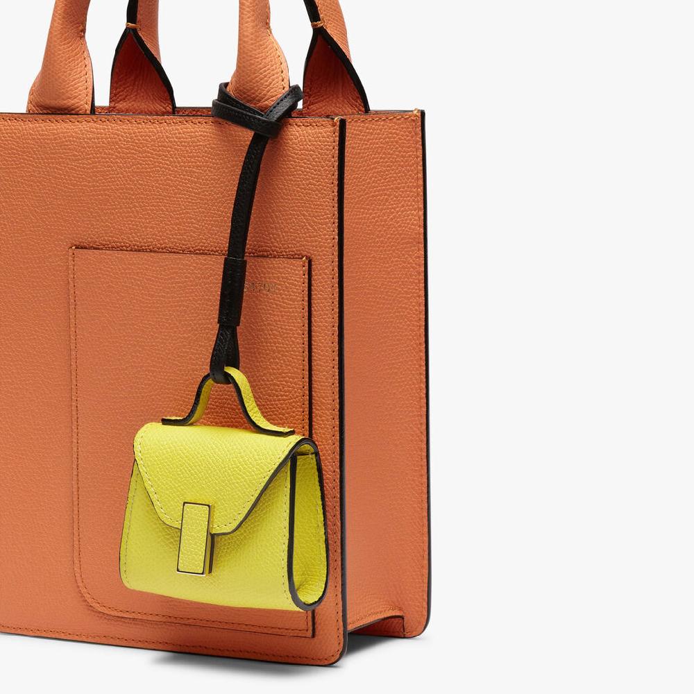 Valextra Charm per borsa da Donna in Pelle Gialla | Valextra Iside Fino Al -60%