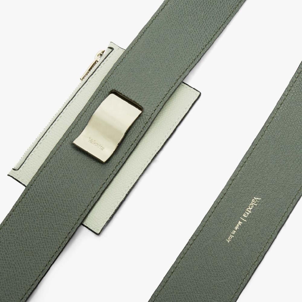 Valextra Tracolla per borsa con porta carte da Donna Verde | Valextra Sconto di tempo limitato