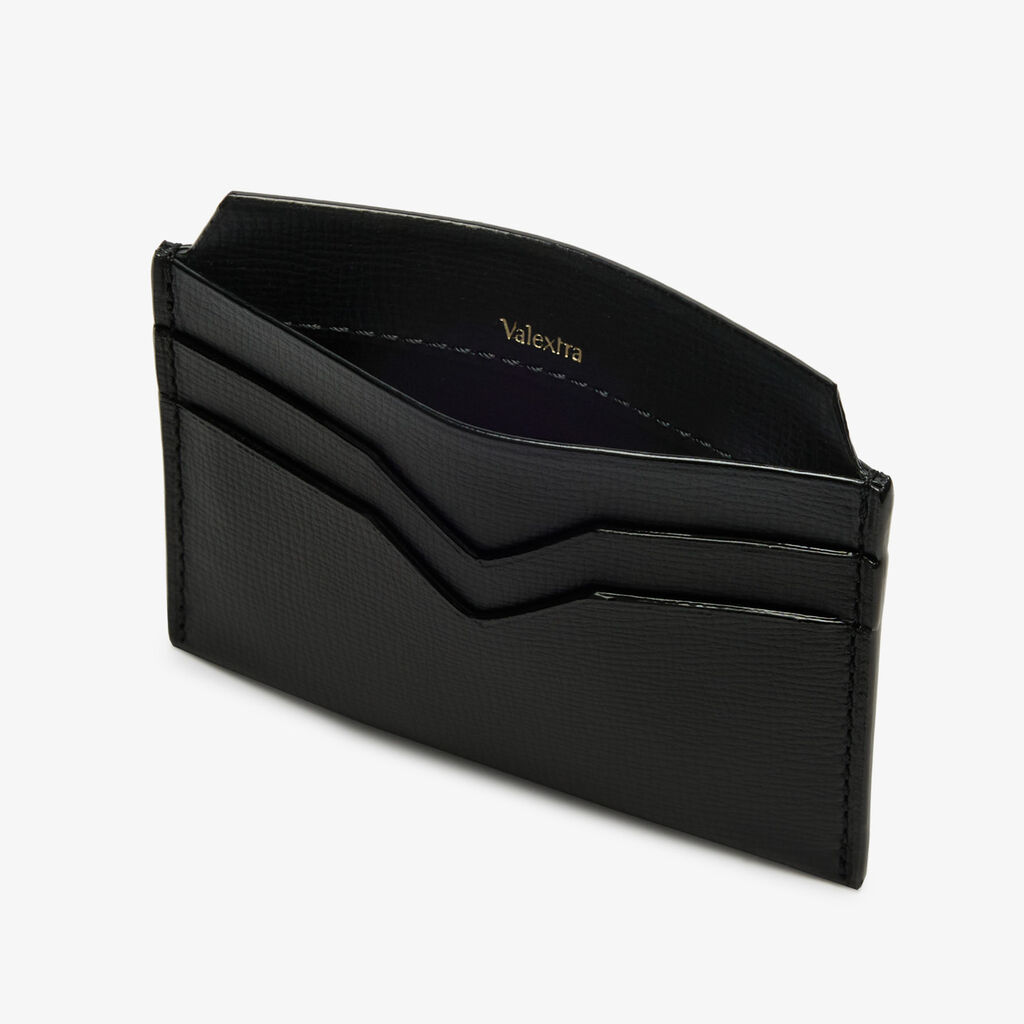 Valextra Porta carte di credito compatto in Pelle Nera | Valextra Comprare a buon mercato