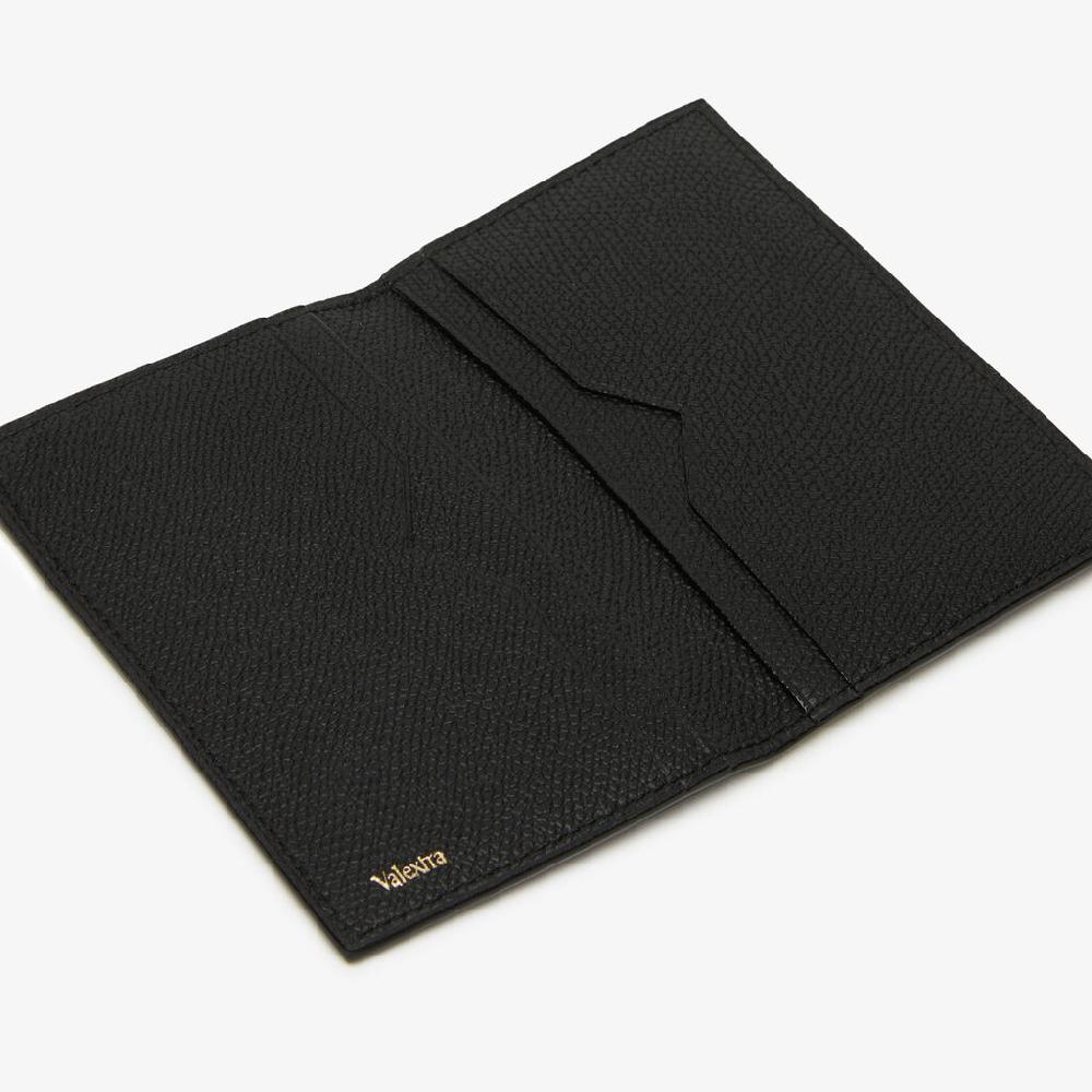 Valextra Porta carte di credito in Pelle Nera con tasche | Valextra Black Friday