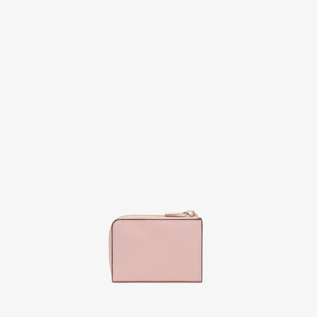 Valextra Portachiavi da Donna in Pelle Rosa | Valextra Zip Around Cyber Monday