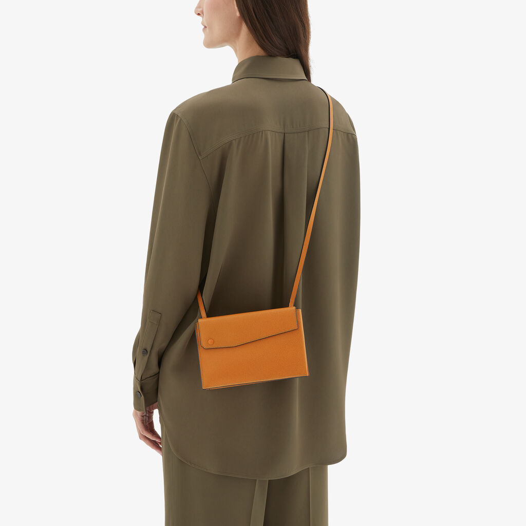 Valextra Borsetta piccola Mini in Pelle Marrone | Valextra Pocket Online Outlet