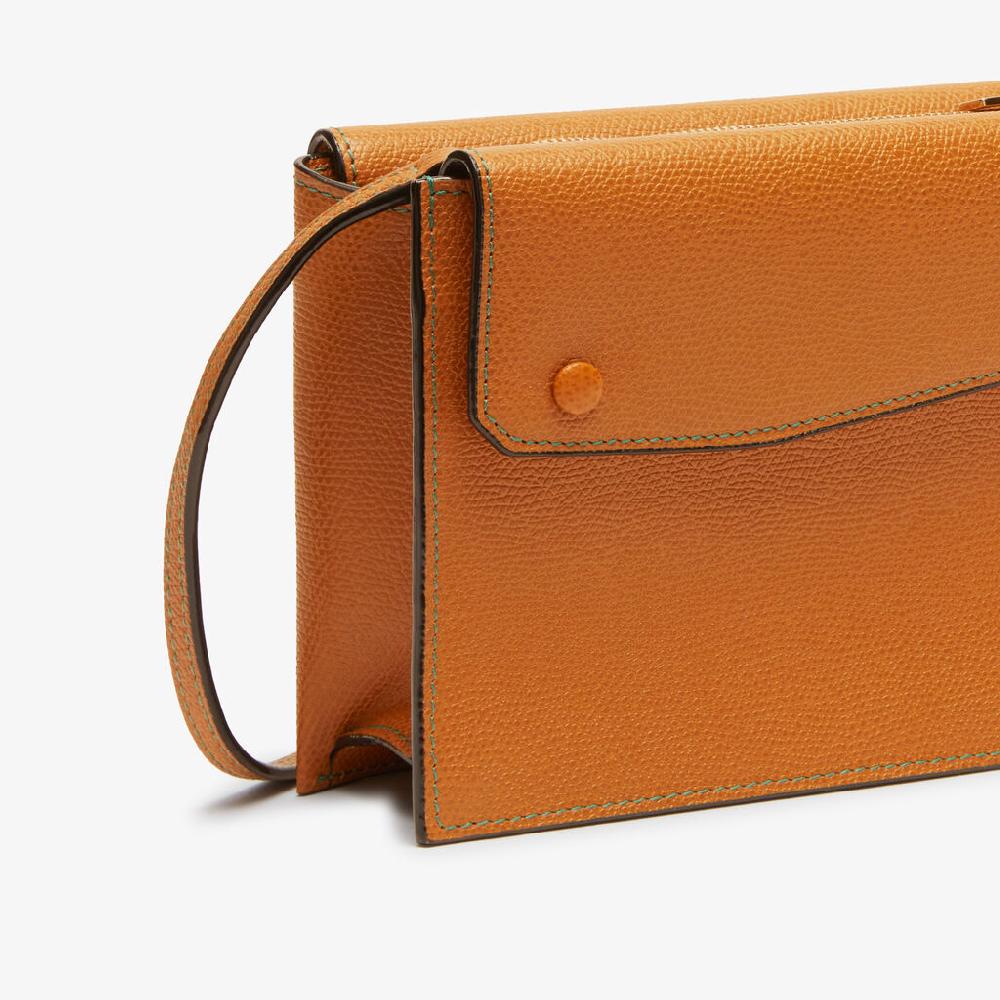 Valextra Borsetta piccola Mini in Pelle Marrone | Valextra Pocket Online Outlet