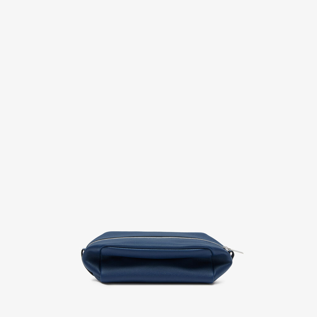 Valextra Pochette da viaggio da Uomo di Lusso in Pelle Blu Offerte giornaliere