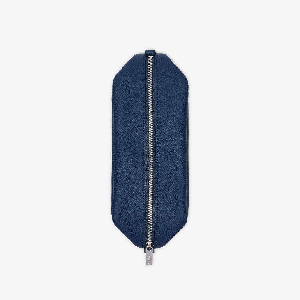 Valextra Pochette da viaggio da Uomo di Lusso in Pelle Blu Offerte giornaliere