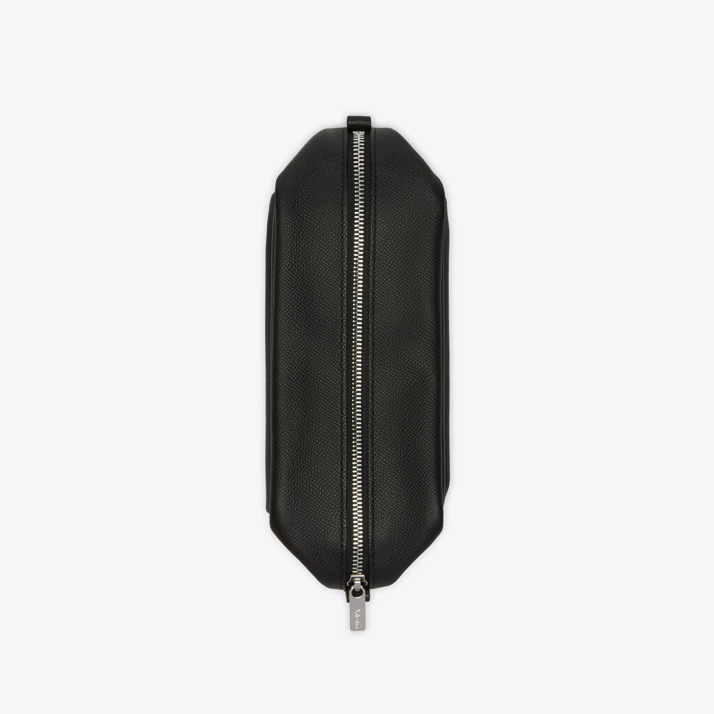 Valextra Pochette da viaggio da Uomo di Lusso in Pelle Nera Offerte speciali