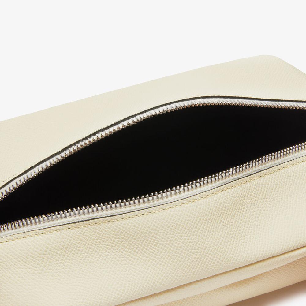 Valextra Pochette da viaggio da Donna di Lusso in Pelle Bianca Enormi risparmi