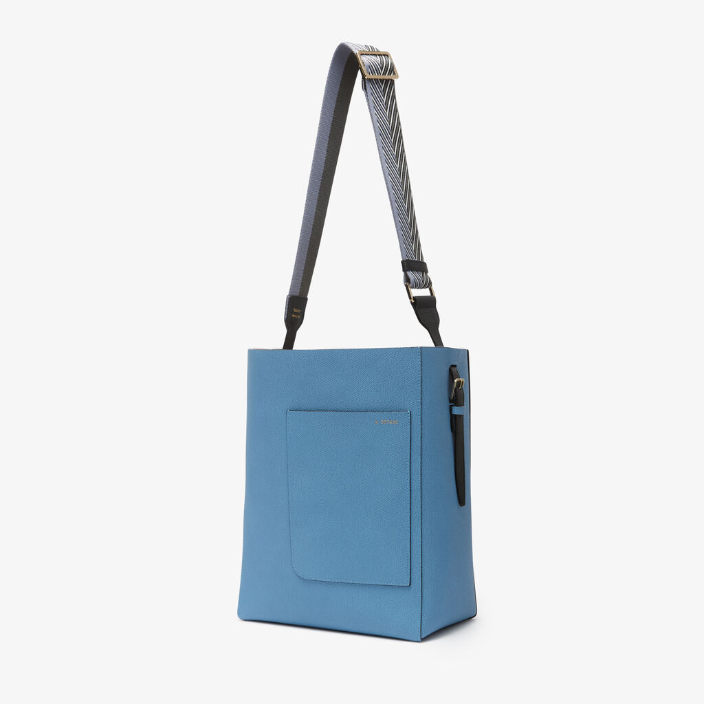 Valextra Tracolla per borsa da Donna Grigia e Nera | Valextra Soft Ritorno libero