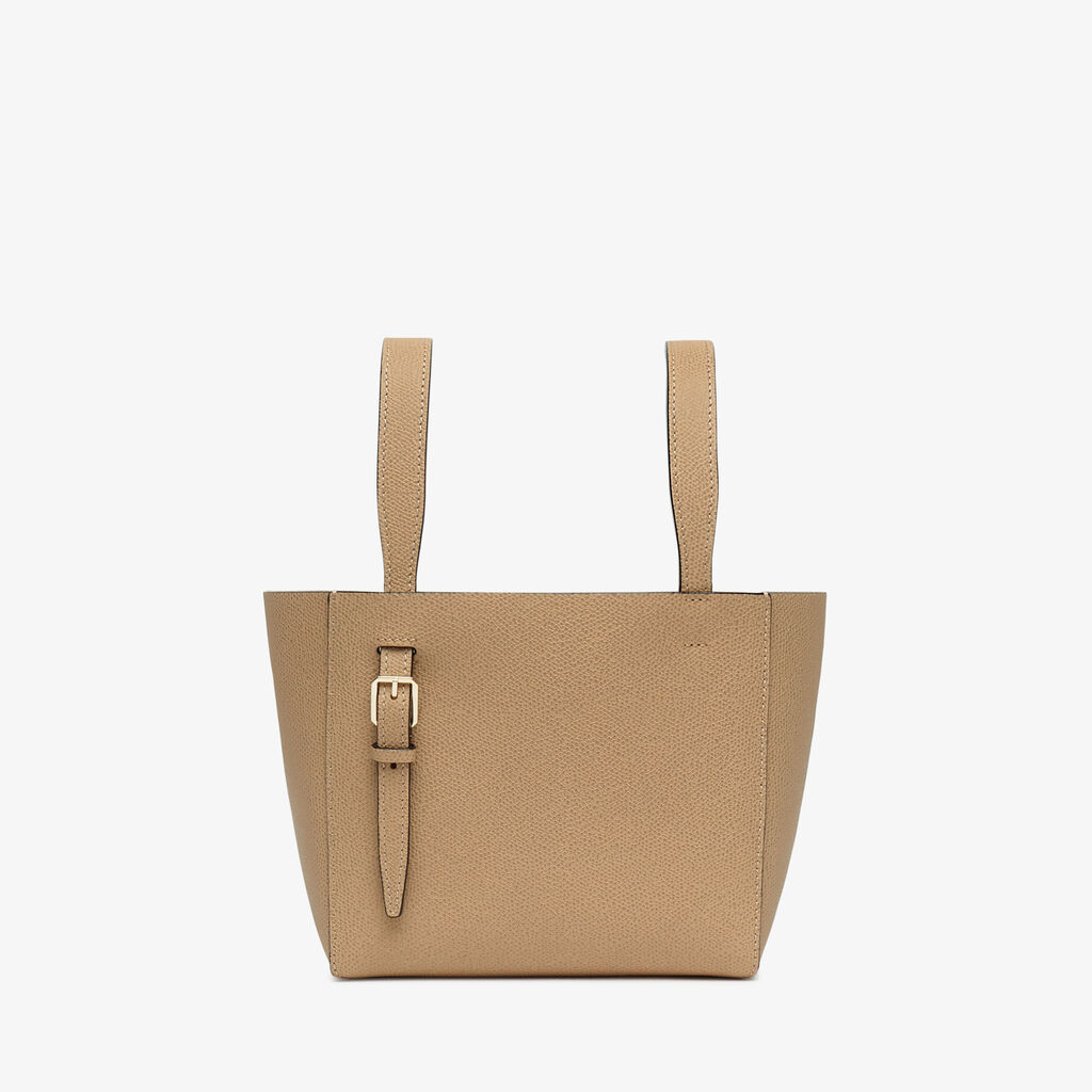 Valextra Borsa a secchiello da Donna di Lusso in Pelle Beige | Valextra Soft Ultimo giorno