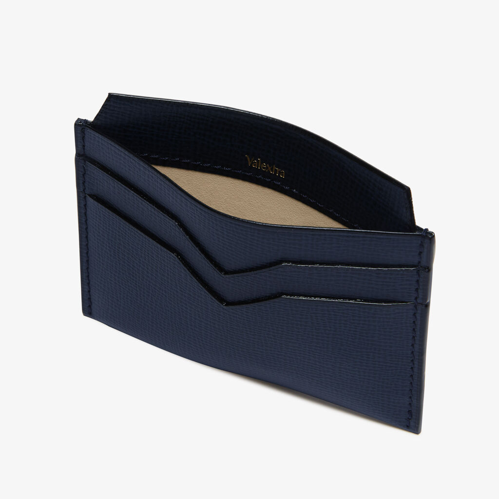 Valextra Portatessere da Donna di Lusso in Pelle Blu | Valextra Fino al 65% di sconto